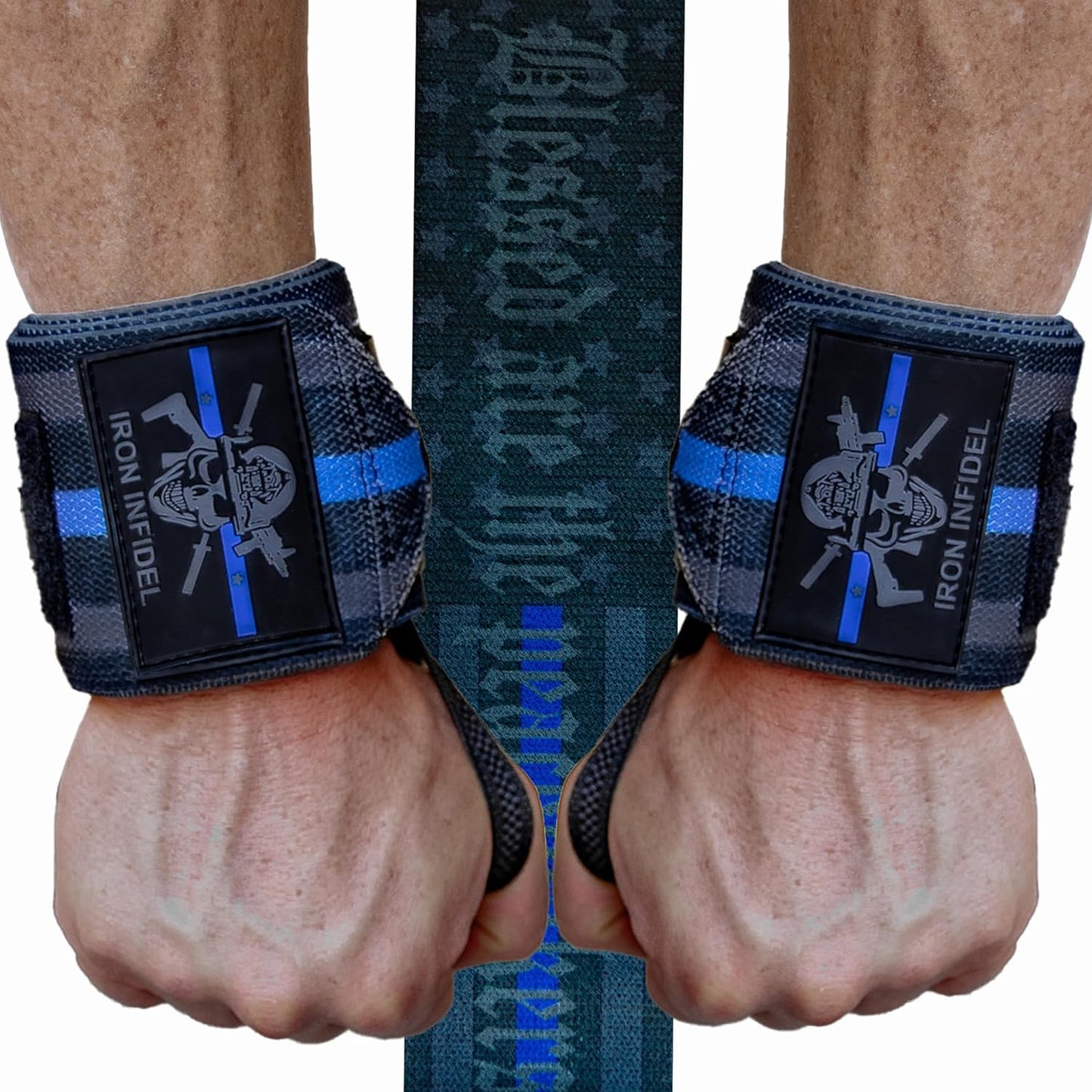 Wrist Wraps for Weightlifting - 18" Heavy Duty Support for Working Out, Gym Accessories for Men - Use for Lifting, Crossfit, Fitness, Exercise, Bench Press, Powerlifting