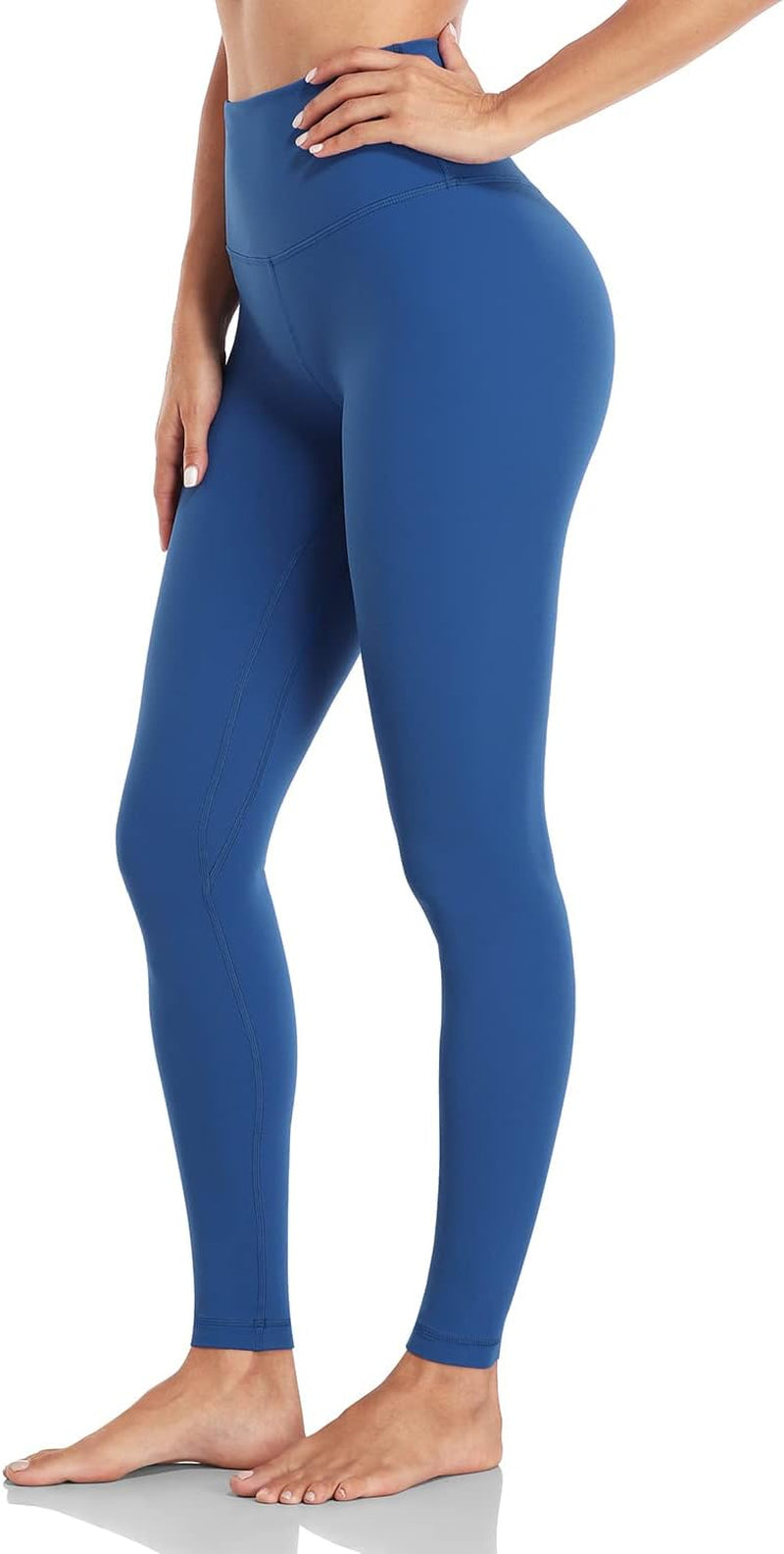 Essential Leggings 28'', High Waisted Comfortable Soft Athletic Yoga Pants Full Length